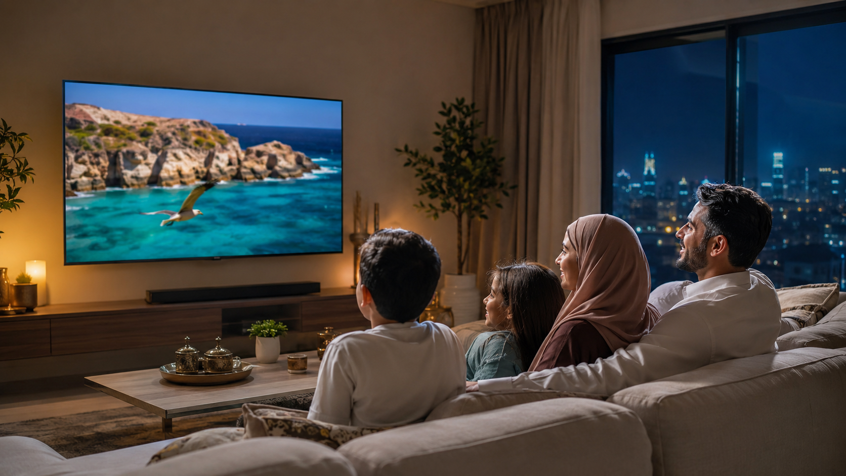 happy-family-watching-smart-tv-riyadh-living-room